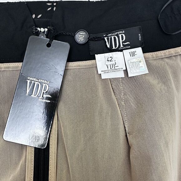 VDP Collection Black Floral Eyelet Cotton Rhinestones Pencil Midi Skirt Sz 6/42 - Picture 12 of 16